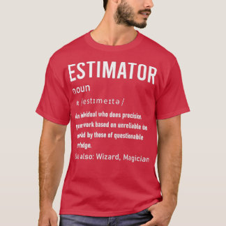 Schatting van de definitie t-shirt