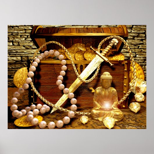 Schatting van piraten poster (Voorkant)