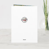 Schatting van religieuze roze rozen feestdagen kaart (Achterkant)