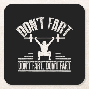 Schatting van schimmel-nihil gym Workout Weights Kartonnen Onderzetters