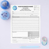 Schattings offerte taak voorstel formulieren zakel flyer (Enkel)