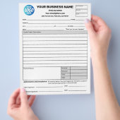 Schattings offerte taak voorstel formulieren zakel flyer (Hand)