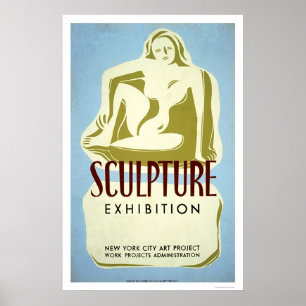 Schattingsexpositie NYC 1941 WPA Poster