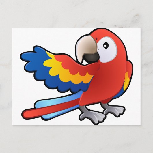schatvriendelijke Macaw Parrot Briefkaart (Voorkant)