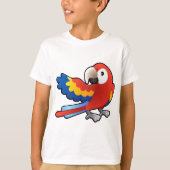 schatvriendelijke Macaw Parrot T-shirt (Voorkant)