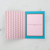 Schatzoeken leuk eekhoorn graven op pastelroze kaart (Binnen)