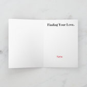 Schatzoeken Liefdeskaart Kaart (Binnen)