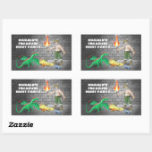 Schatzoekfeest Verjaardag Rechthoekige Sticker (Vel)