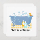 Schaumbad Badkuip Kaart (Voorkant / Achterkant)