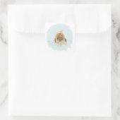 Schaumbad Vierkante Sticker (Tas)