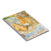 Schaven van tarwe (1890) Vincent Van Gogh spiraal Notitieboek (Rechterzijde)