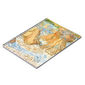 Schaven van tarwe (1890) Vincent Van Gogh spiraal Notitieboek (Linkerzijde)