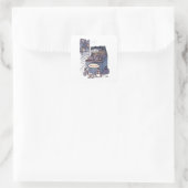 Schavuiten vierkante sticker (Tas)