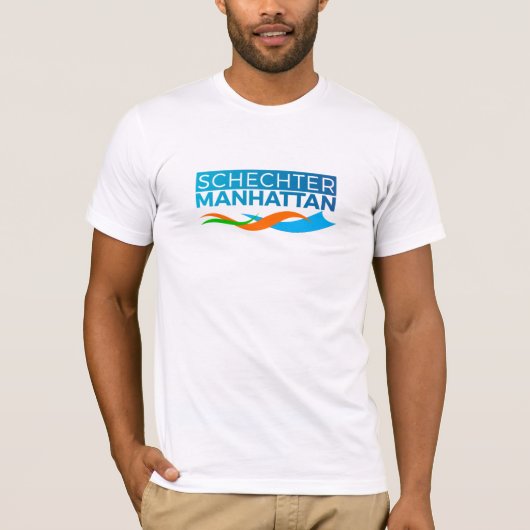 Schechter Manhattan T Shirt (mannen snijden) (Voorkant)