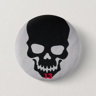schedel 13 ronde button 5,7 cm
