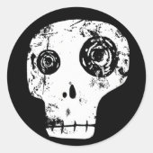 schedel 13 ronde sticker (Voorkant)