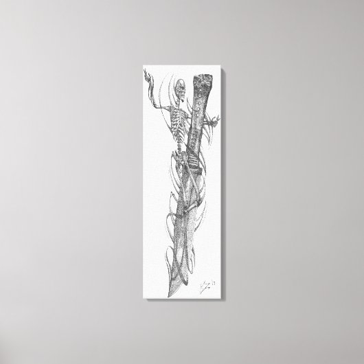 schedel 2 canvas afdruk (Voorkant)