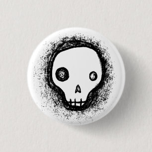 schedel 2 ronde button 3,2 cm