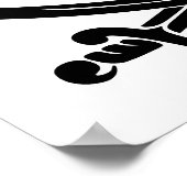 schedel-307778 schedel met zwarte omtrek van een poster (Hoek)