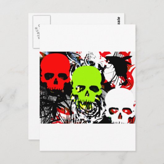 schedel 3 briefkaart (Voorkant / Achterkant)