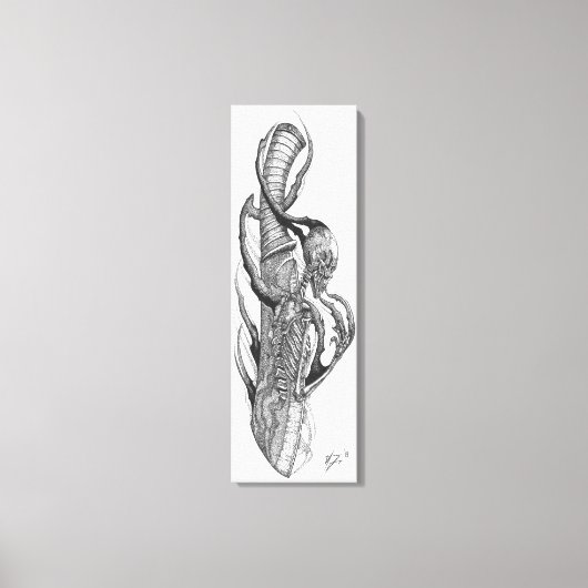 schedel 3 canvas afdruk (Voorkant)