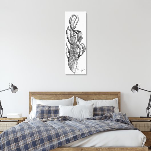 schedel 3 canvas afdruk (Insitu (Slaapkamer))