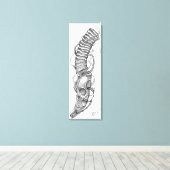 schedel 4 canvas afdruk (Insitu (Houten vloer))