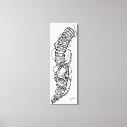 schedel 4 canvas afdruk (Voorkant)