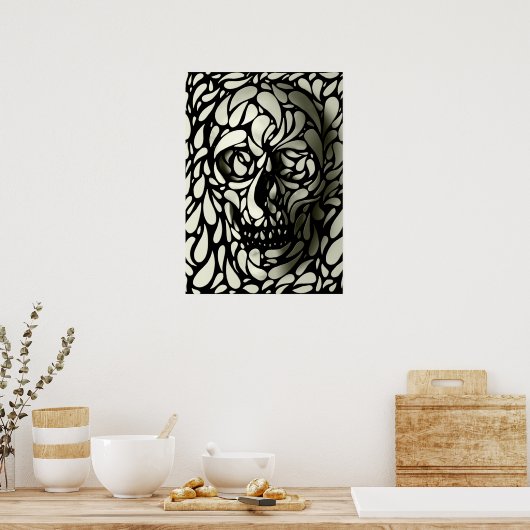 schedel 4 poster (Keuken)