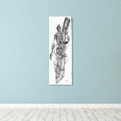 schedel 5 canvas afdruk (Insitu (Houten vloer))