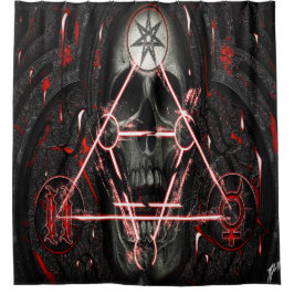 schedel 888 douchegordijn