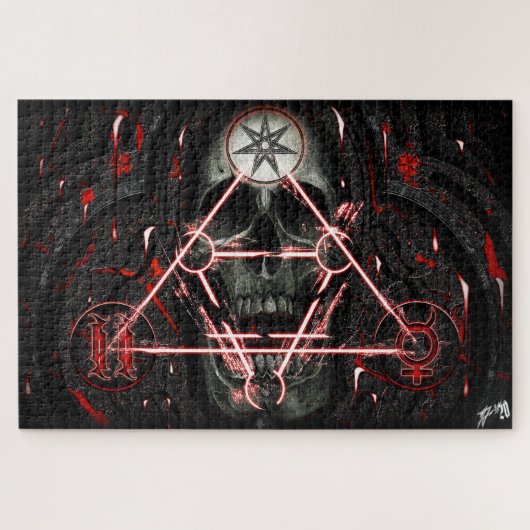 schedel 888 legpuzzel (Horizontaal)