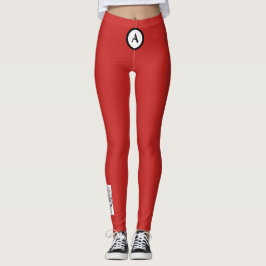 SCHEDEL AANGEPASTE MONOGRAM LEGGINGS