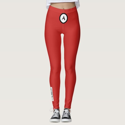 SCHEDEL AANGEPASTE MONOGRAM LEGGINGS (Voorkant)