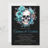 Schedel Adult Kostuums & Cocktail Halloween Party Kaart (Voorkant)