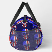 Schedel Amerikaanse vlag Skeleton Patriotisch Plunjezak (Rechts)