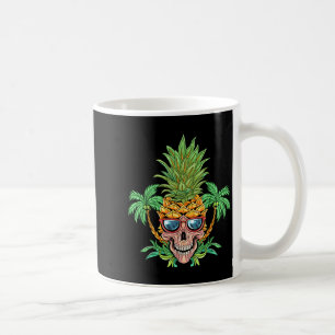 Schedel Ananas Aloha Stranden Hawaiaanse Bloemen Koffiemok