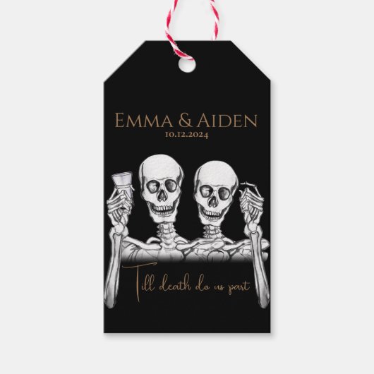 Schedel Ani Gift Label Cadeaulabel (Voorkant)