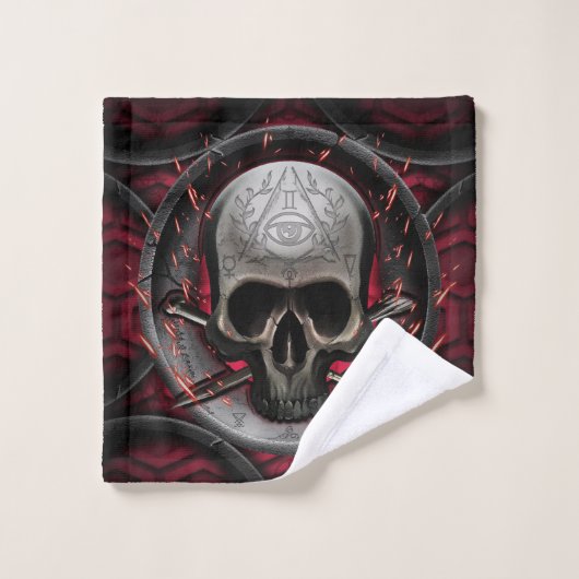 schedel Ars Longa Vita Brevis Bad Handdoek (Wasdoekje)