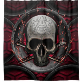 schedel Ars Longa Vita Brevis Douchegordijn