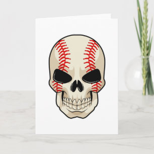 Schedel Baseball Sporten Kaart