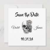 Schedel Bewaar de datum uitnodigingen (Voorkant)