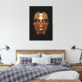 Schedel binnen: Innerlijke complexiteit onthullen Canvas Afdruk (Insitu (Slaapkamer))