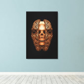 Schedel binnen: Innerlijke complexiteit onthullen Canvas Afdruk (Insitu (Houten vloer))