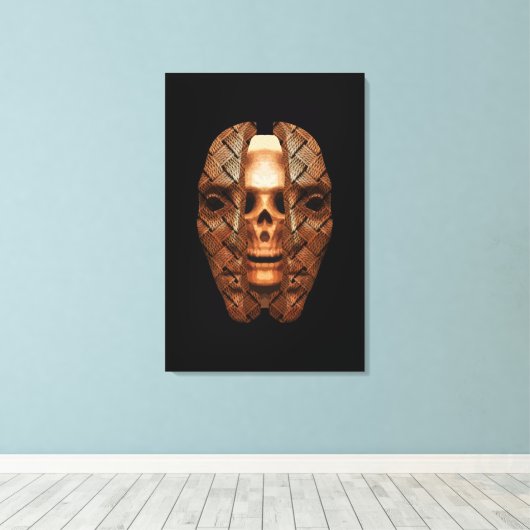 Schedel binnen: Innerlijke complexiteit onthullen Canvas Afdruk (Insitu (Houten vloer))