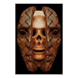 Schedel binnen: Innerlijke complexiteit onthullen Perfect Poster