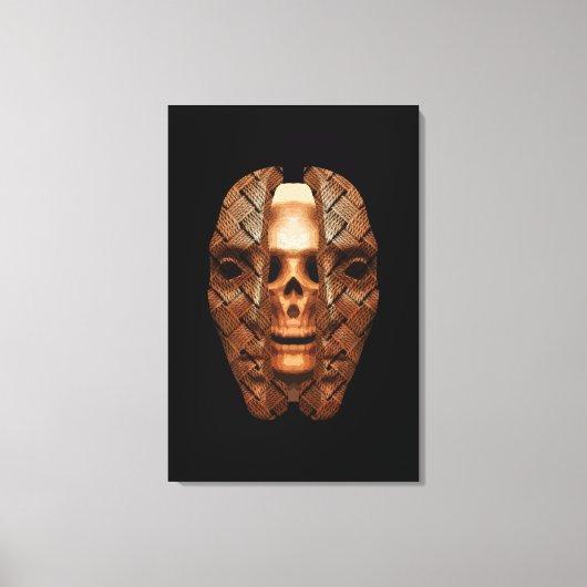 Schedel Binnenin: Innerlijke Complexiteit Onthuld Canvas Afdruk (Voorkant)