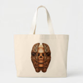 Schedel binnenin: onthulling van innerlijke comple grote tote bag (Voorkant)
