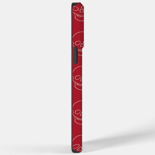 Schedel - bloedrood en botwit Case-Mate iPhone case (Achterkant / Rechts)