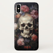 Schedel Bloemen Bloemen Bloemen Rozen Case-Mate iPhone Case (Achterkant)